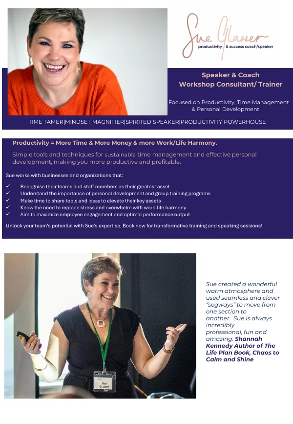 The cover of Sue Glasser’s speaker kit
